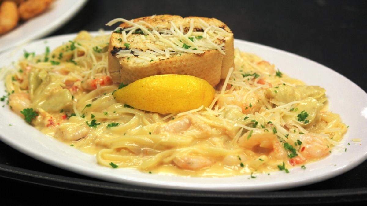 JULIAN BRUNT/SPECIAL TO THE SUN HERALDClassic pasta with shrimp and a cream sauce.