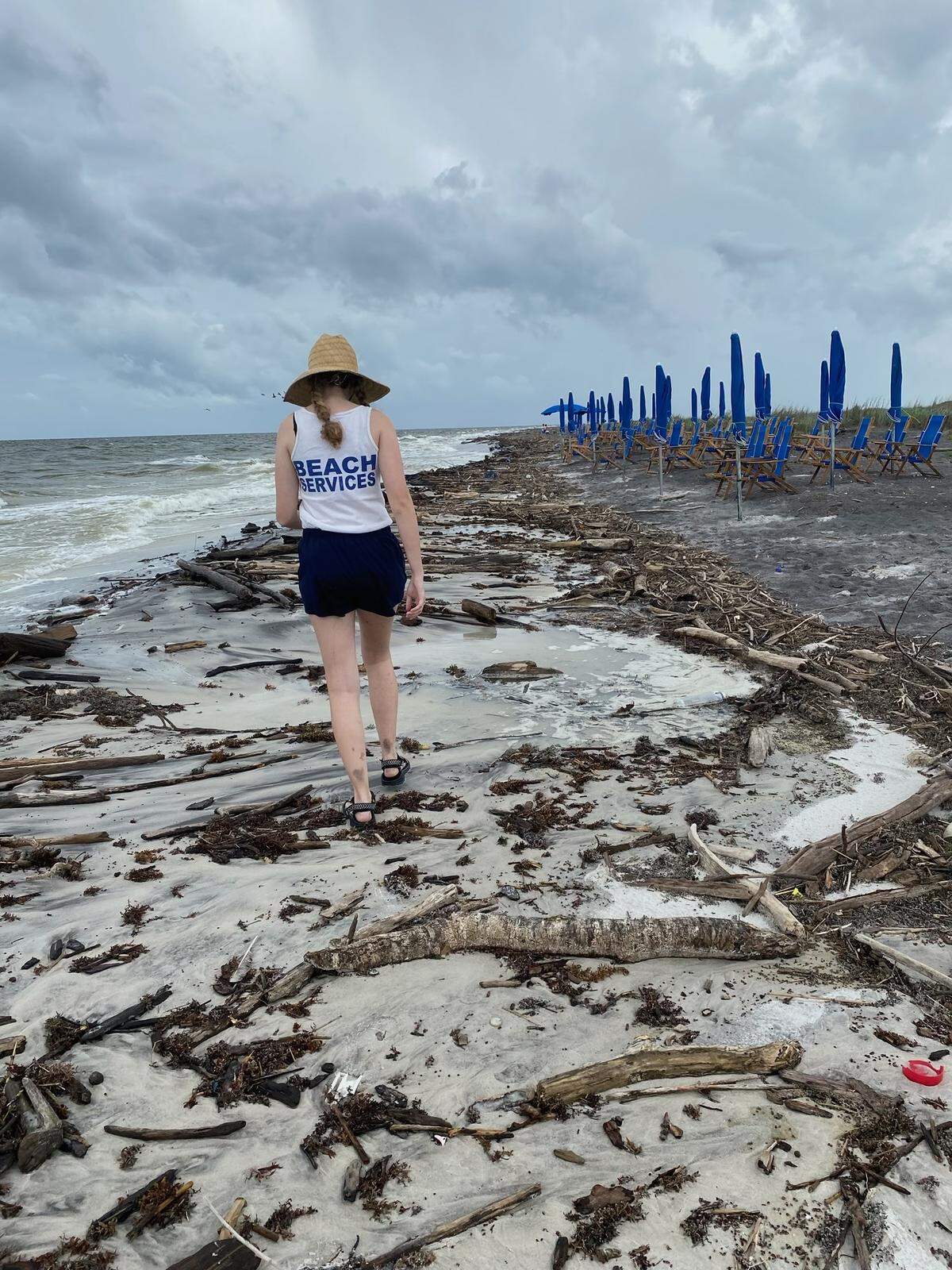 Employees of Ship Island Excursions have been picking up debris washed up from Mississippi River flooding into the Gulf of Mexico. The debris has landed on barrier islands and the South Mississippi shoreline, but the southwest end of Ship Island has attracted an inordinate amount. The island’s north side is in excellent shape.
