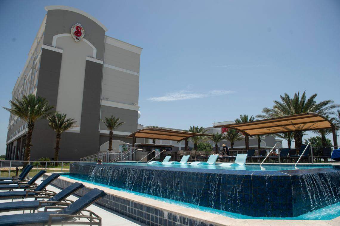 The pool at the Silver Slipper Casino in Bay St. Louis on Tuesday, June 14, 2022.