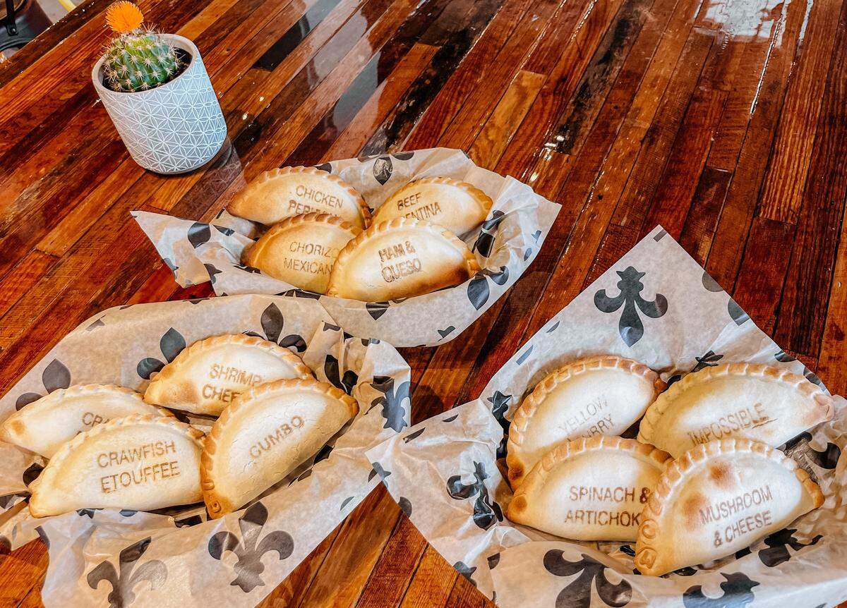 More than a dozen choices, like crawfish etoufee and gumbo empanadas will be featured at new Empanola Biloxi.