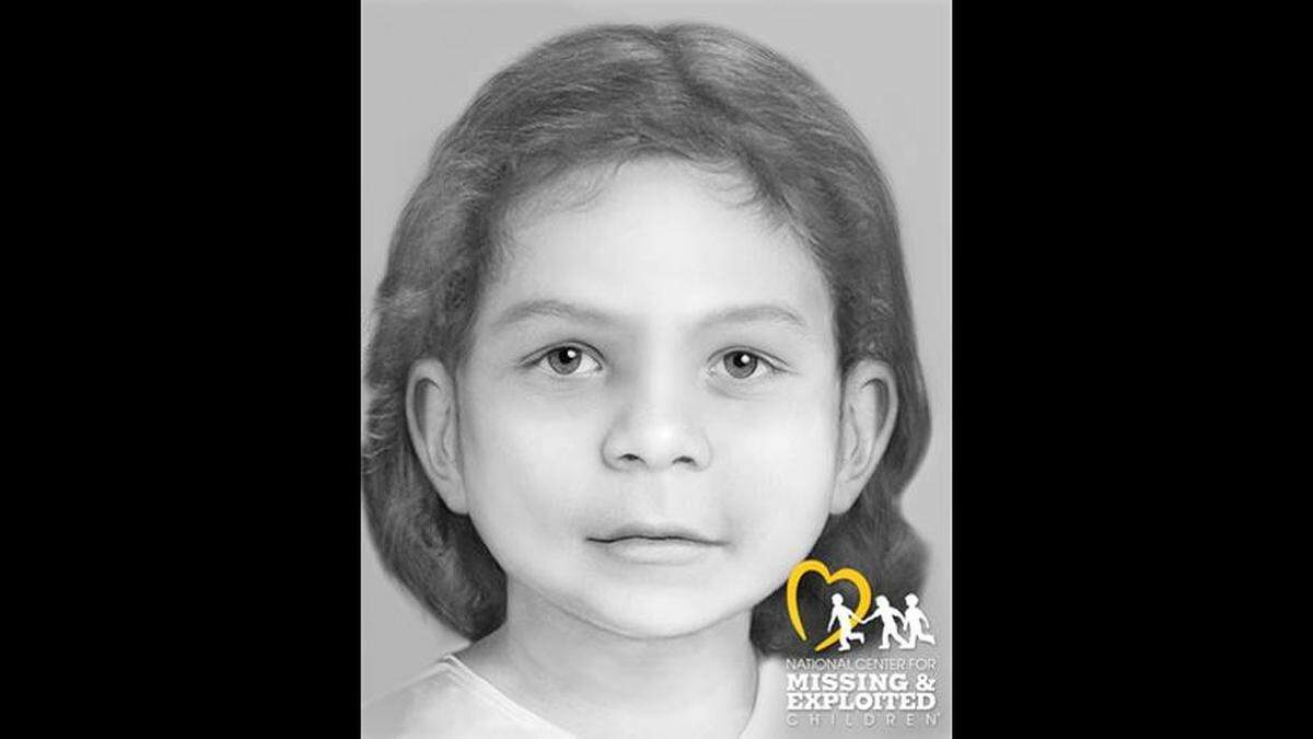 A sketch of the little girl who was among three other killed and stuffed into two 55-gallon drums in Bear Brook State Park in New Hampshire.