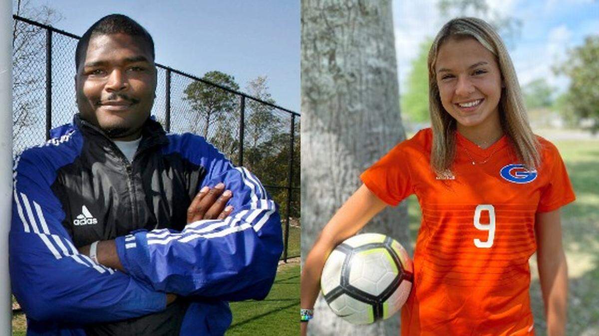 Gulfport coach Chris Pryor is the Sun Herald Girls Soccer Coach of the Year and Gulfport sophomore Kate Smith is the Sun Herald’s Girls Soccer Player of the Year.