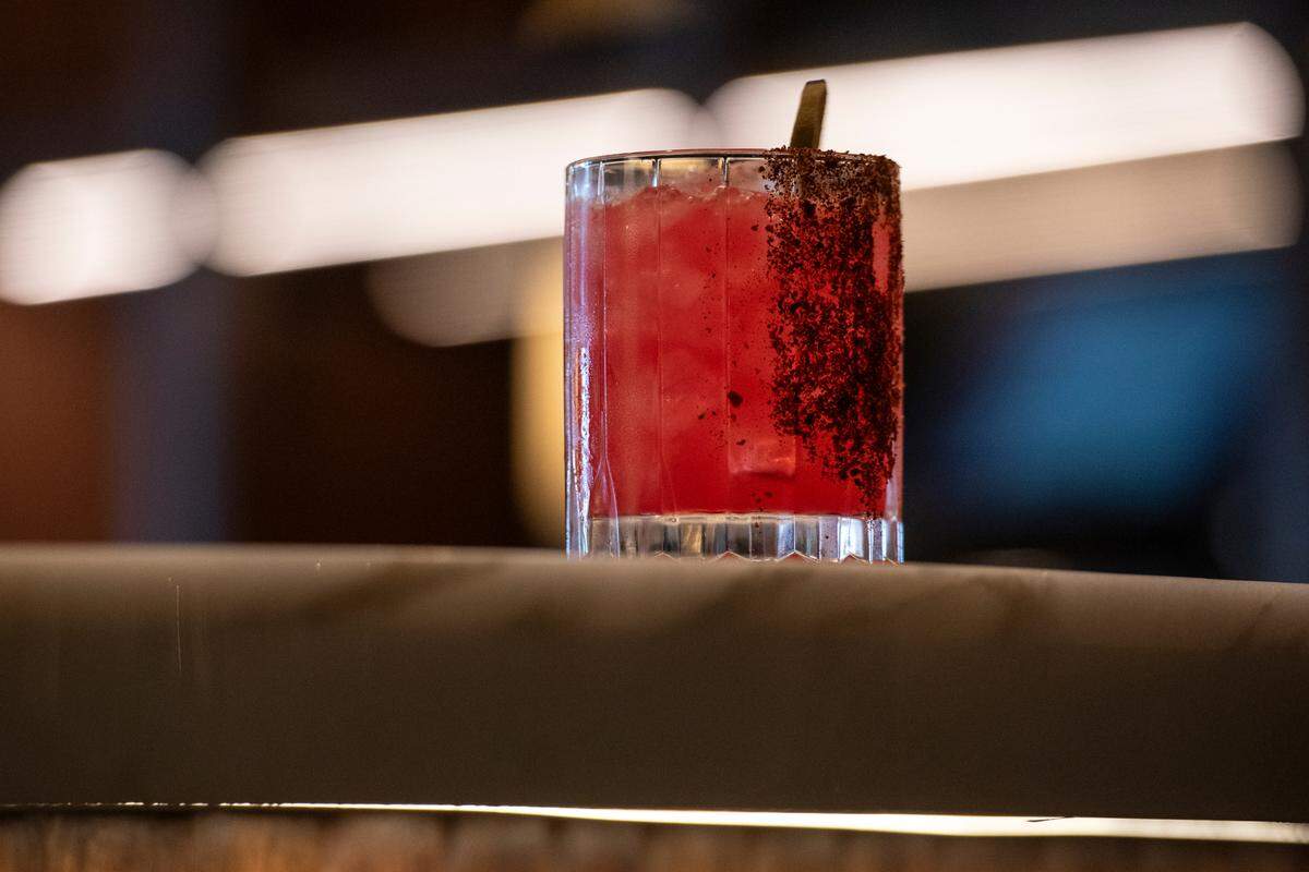 Magnolia sours and hibiscus rose Margaritas are among the craft cocktails featured at the bar at the new Coraline’s seafood restaurant at the Beau Rivage Resort & Casino in Biloxi.