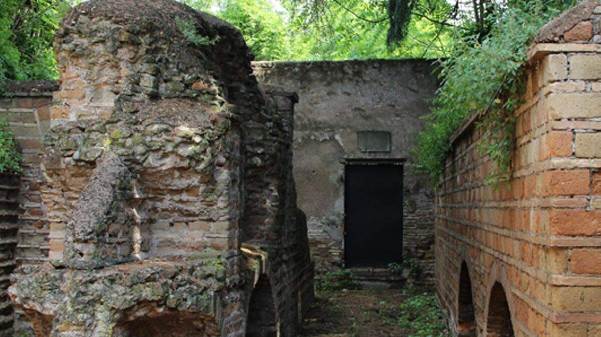 JOSEPHINE MCKENNA/RELIGION NEWS SERVICEAn exterior view of the Jewish catacombs that date back to the second century A.D., near the Appian Way in Rome.