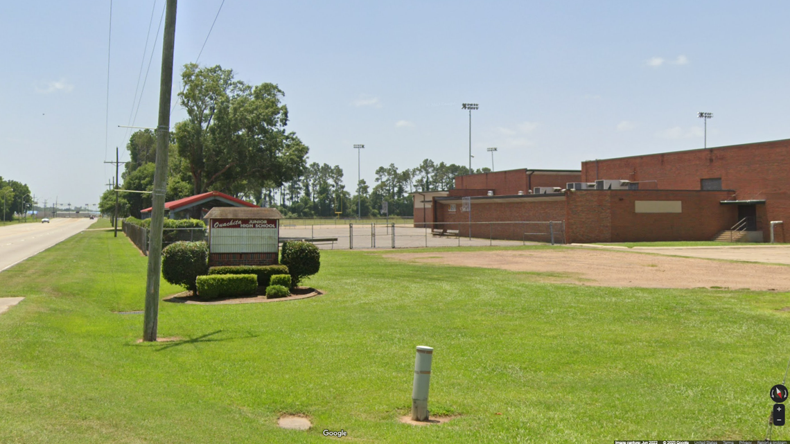 An office secretary is no longer employed after she used a racial slur in texts with another school employee, Louisiana officials say.