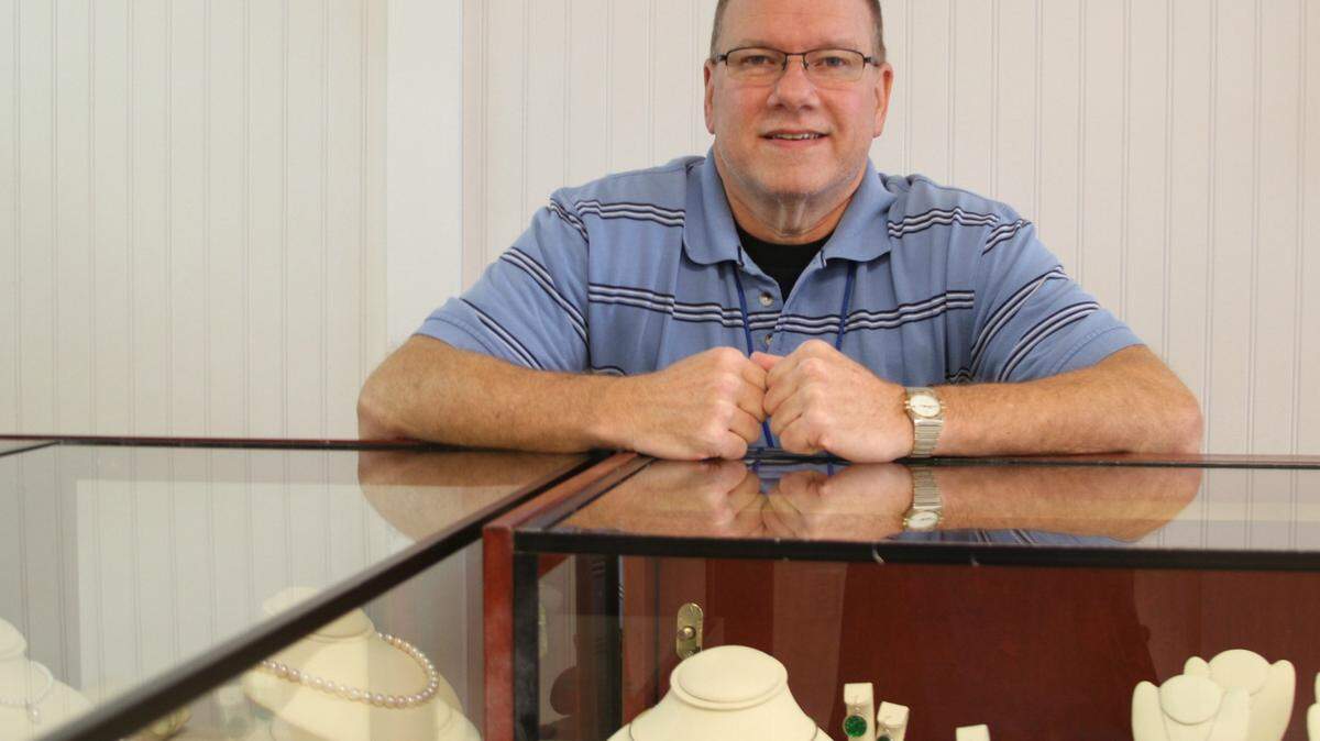 ANITA LEE/SUN HERALDGorman Newman, owner of Gorman the Jeweler, opened this week on 14th Street in downtown Gulfport. Years ago, he had a jewelry store on Pass Road. Gorman has 36 years' experience as a jewelry repairman. He offers traditional and vintage jewelry, plus gifts, in his new shop.