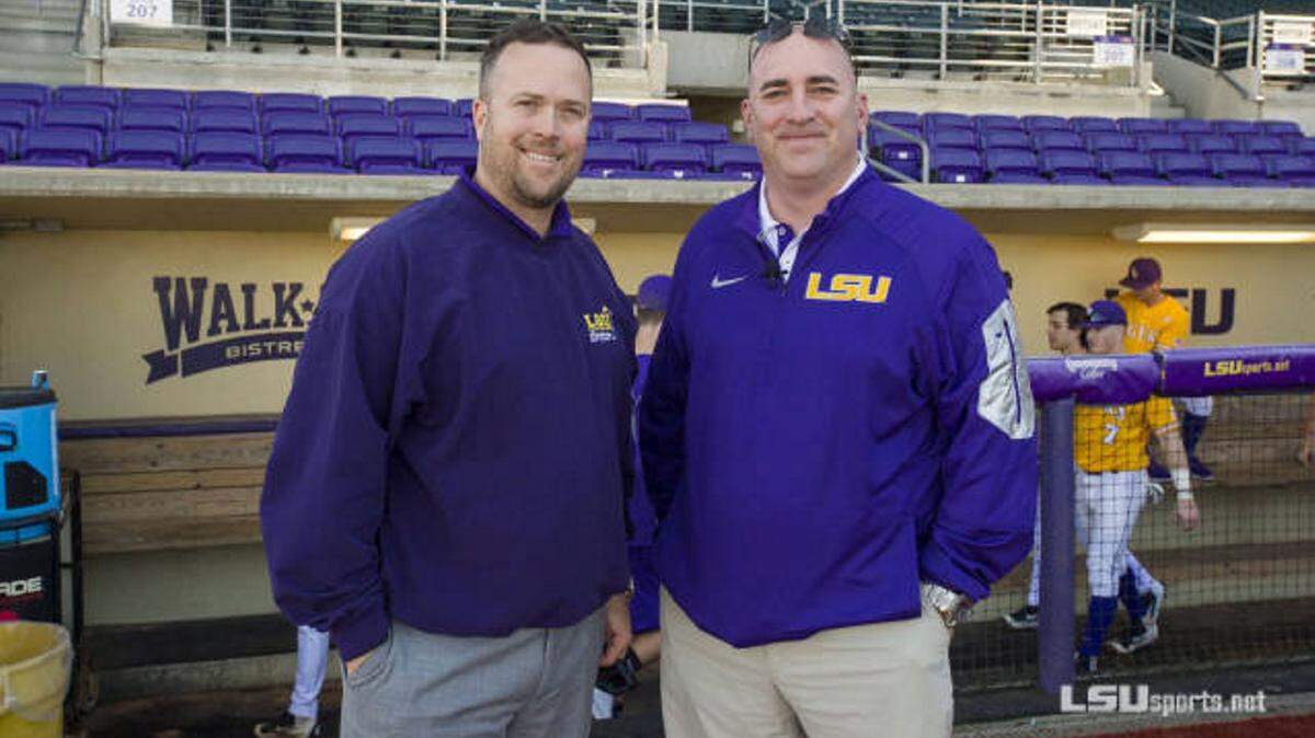 LSU SPORTSFormer Biloxi standout and LSU pitcher Doug Thompson, left, will join Chris Blair for broadcasts of LSU baseball.