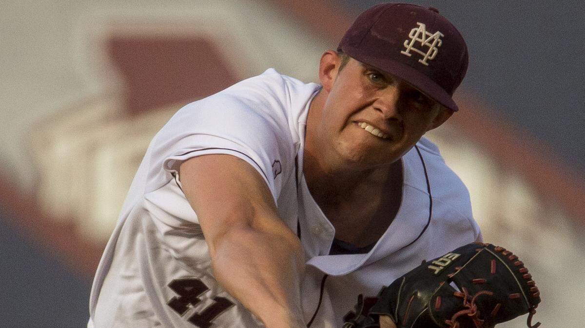 VASHA HUNT/AL.COM/AP/FILE 
 Mississippi State pitcher Zac Houston and the Bulldogs are set to host a NCAA Tournament regional.
