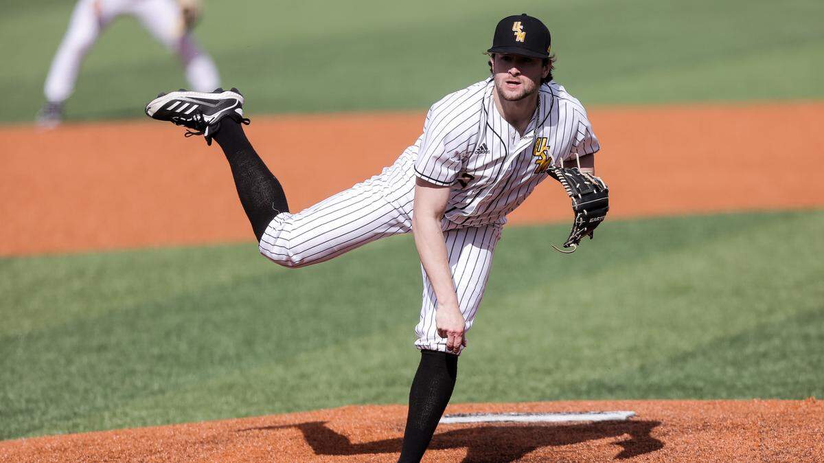 Pitcher Hunter Stanley lasted 6 2/3 innings in Southern Miss baseball’s win over UConn. (file photo).