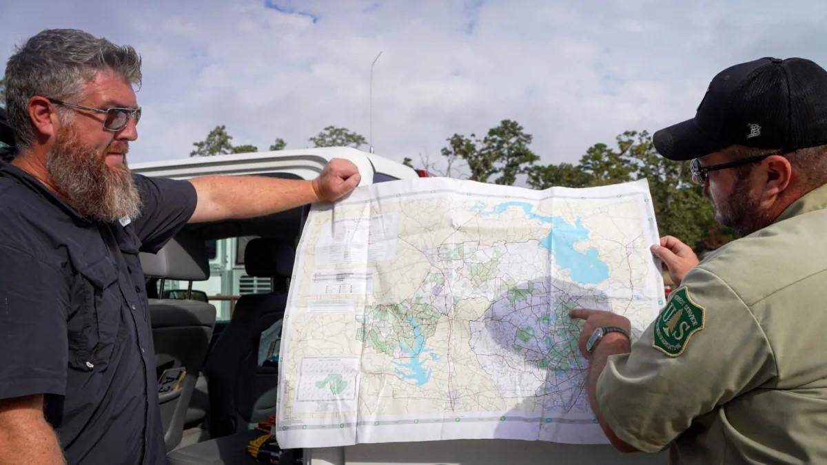 Visitors enjoy riding one of many multiple-use trails on Sam Houston National Forest, Texas.