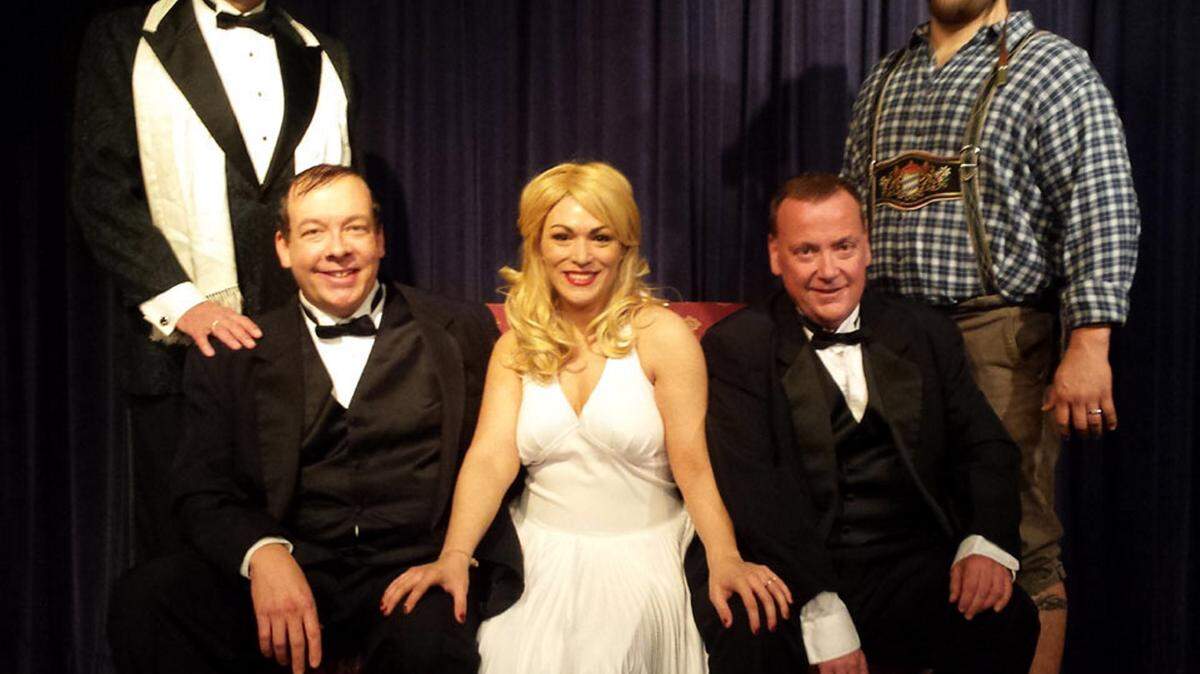 COURTESY GULFPORT LITTLE THEATRE'The Producers' cast members include David Reeves, left, Jay Lynn, Kimberly Hess, Jim Rux and Matt Mavar.