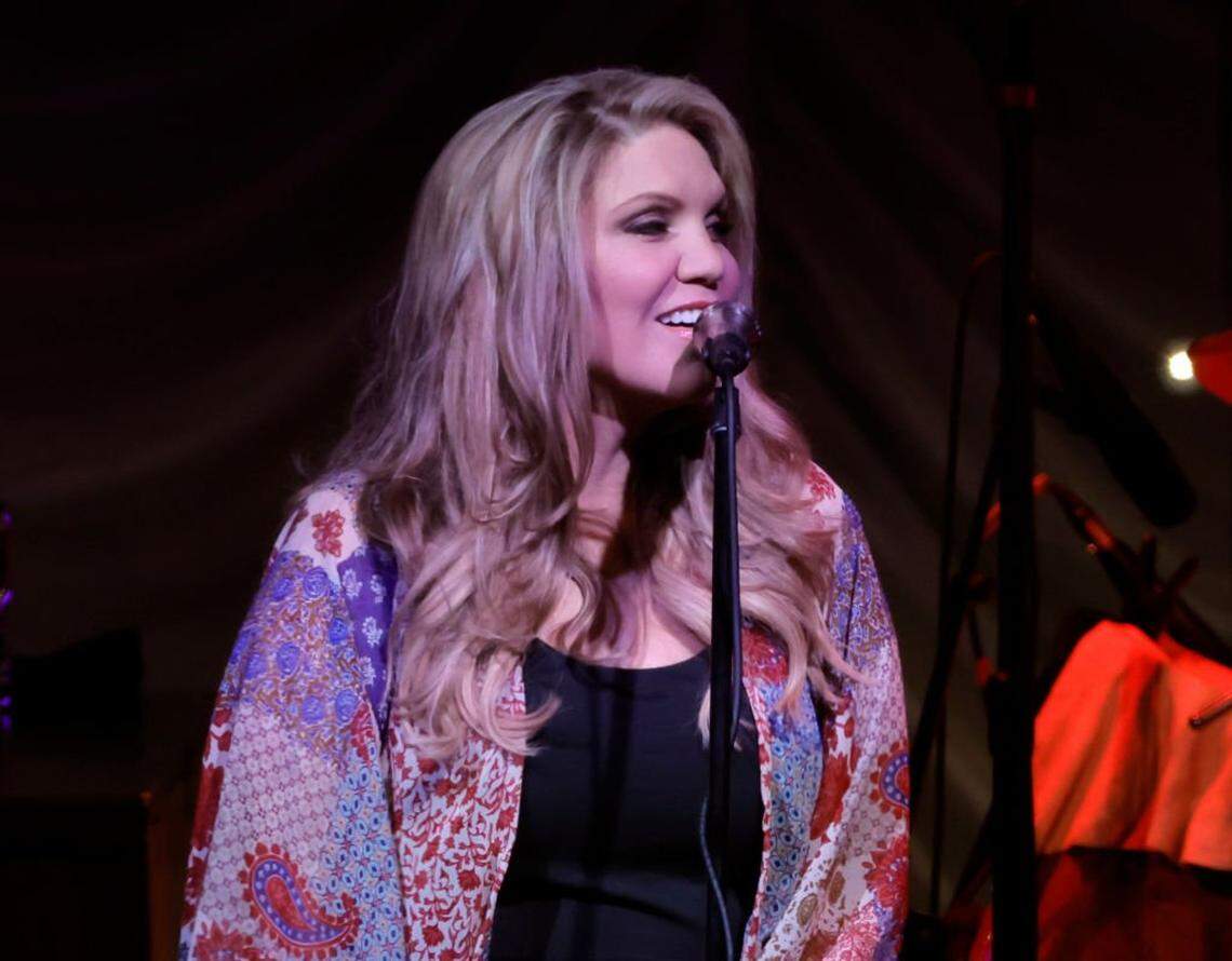 Alison Krauss performs at The Greek Theatre on August 18, 2022 in Los Angeles, California. 