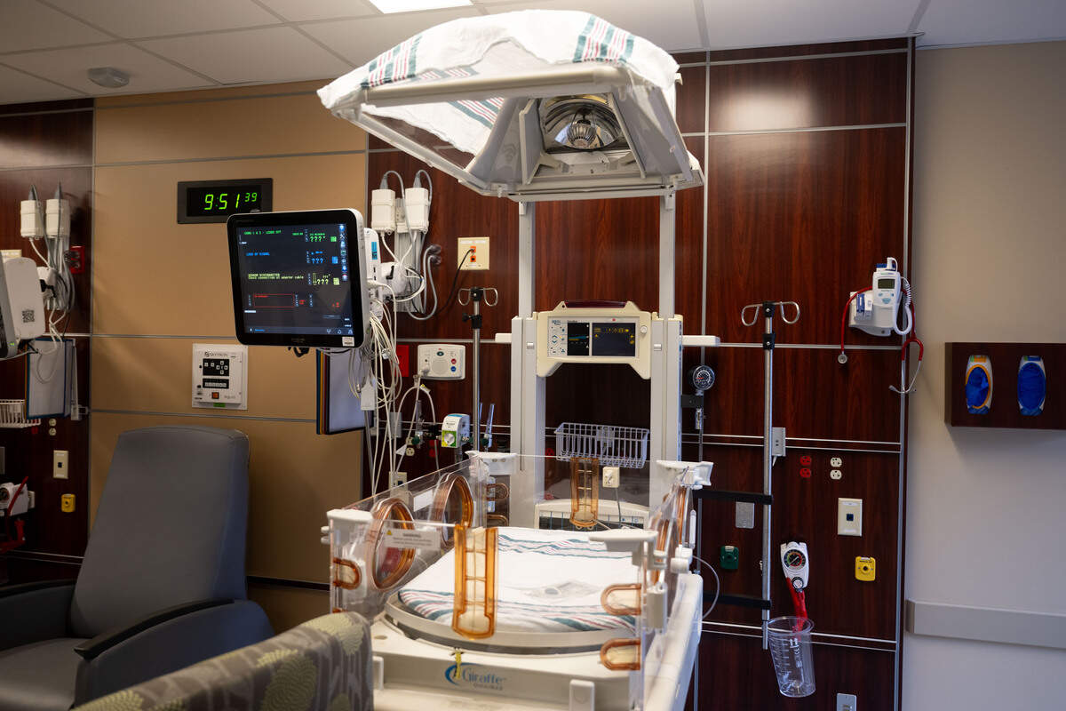 The top lid of an OmniBed raises to reveal a heater used to warm infants at the Neonatal Intensive Care Unit at the Memorial Hospital Gulfport on Wednesday, Feb. 4, 2026.