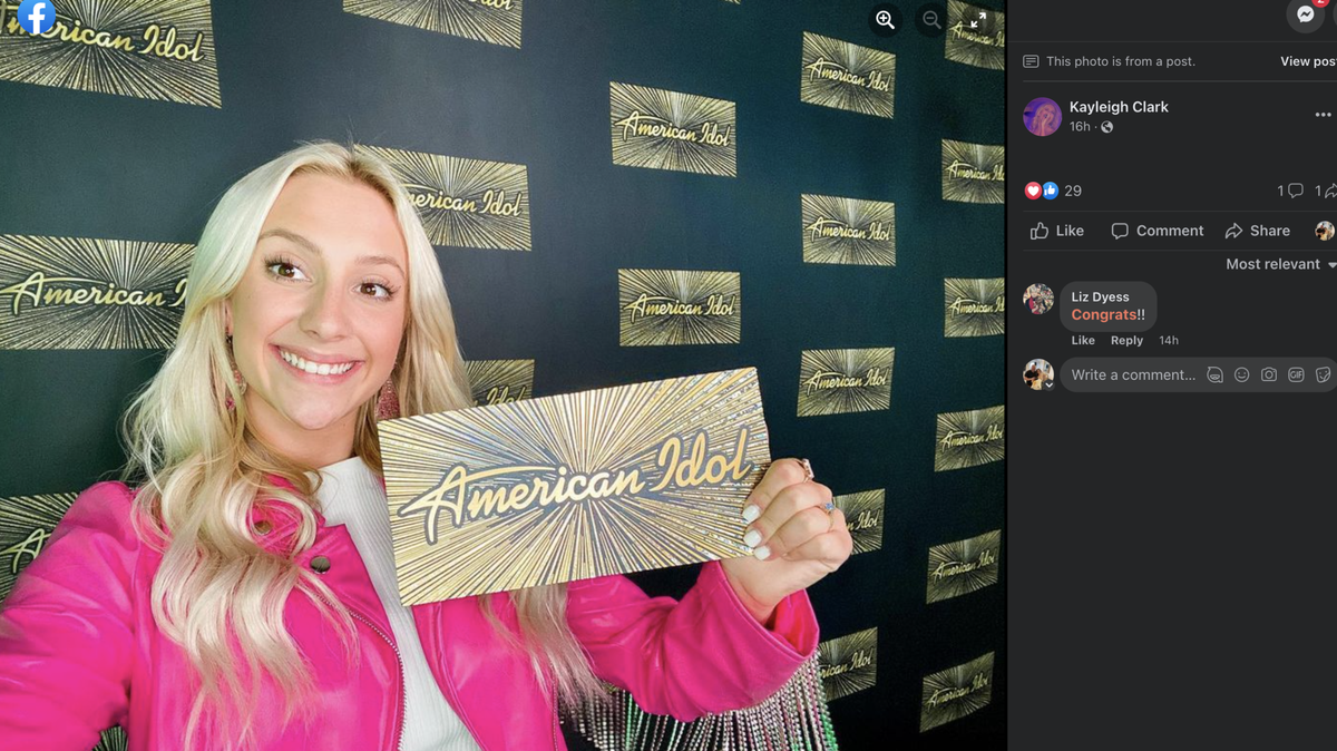 Kayleigh Clark, 17, secured a golden ticket to Hollywood on “American Idol” Sunday, March 19, 2023.