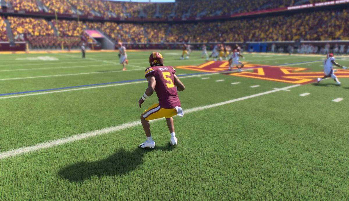 Minnesota defensive back and D’Iberville product Justin Walley (5) as seen in EA Sports College Football 25.