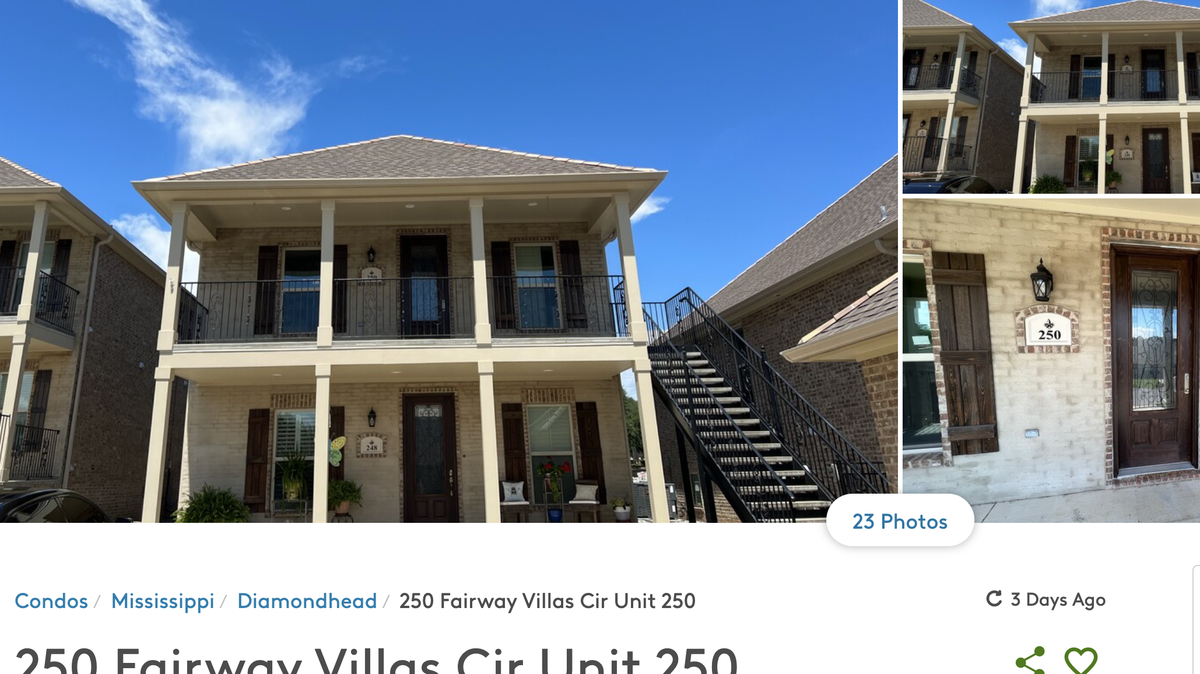 A condo for rent in the Fairway Villas neighborhood in Diamondhead is for rent for $1800 per month.