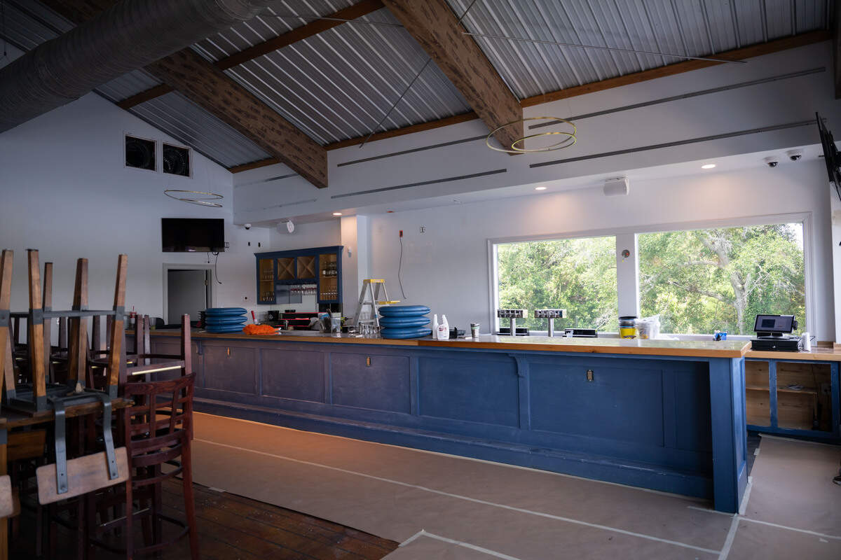 The indoor bar area is under construction at Claw Daddy’s new location in Gulfport on Wednesday, July 8, 2026.