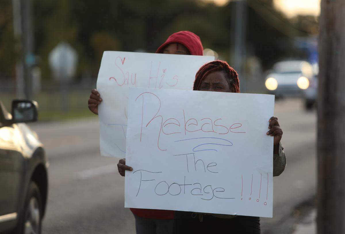 Protesters who want justice for 15-year-old Jaheim McMillan are demanding Gulfport police release the body camera footage from the day when Jaheim was shot by an officer outside the Family Dollar on Pass Road.