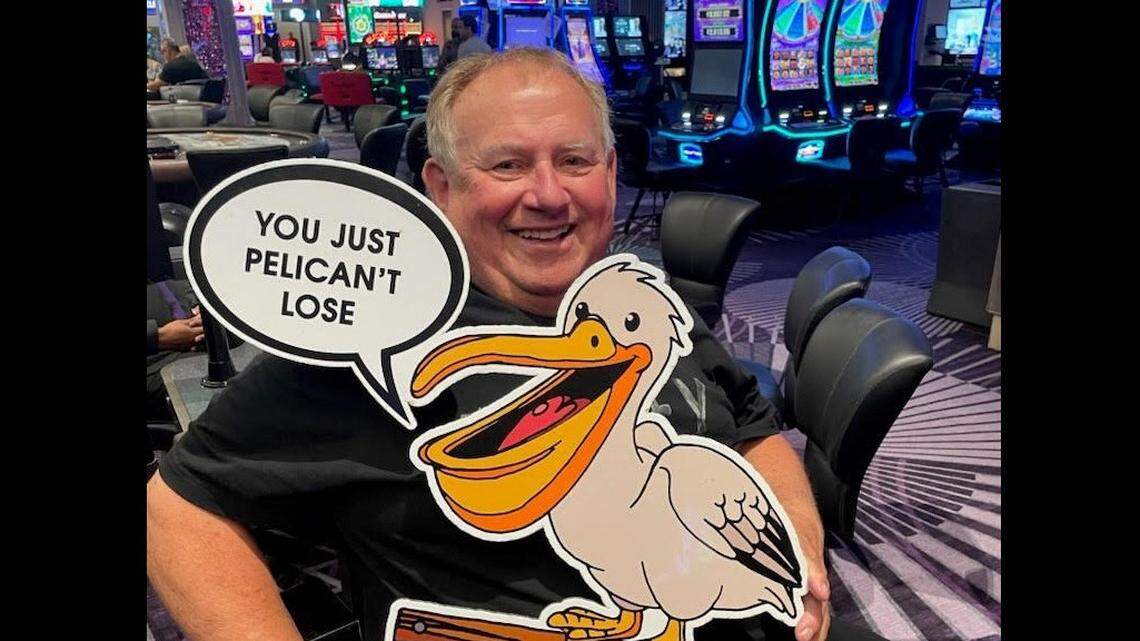 A man from Canada wins big on a table game at this Biloxi casino. The crowd went wild.