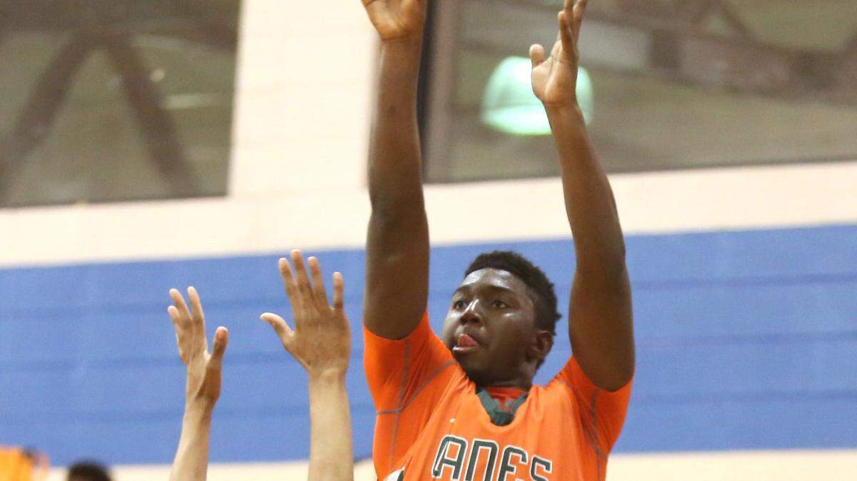 AMANDA MCCOY/SUN HERALD 
 West Harrison's Quieran Gray puts up a shot against Pascagoula during a game in January. Gray played in Friday's Mississippi Association of Coaches all-star game in Clinton.