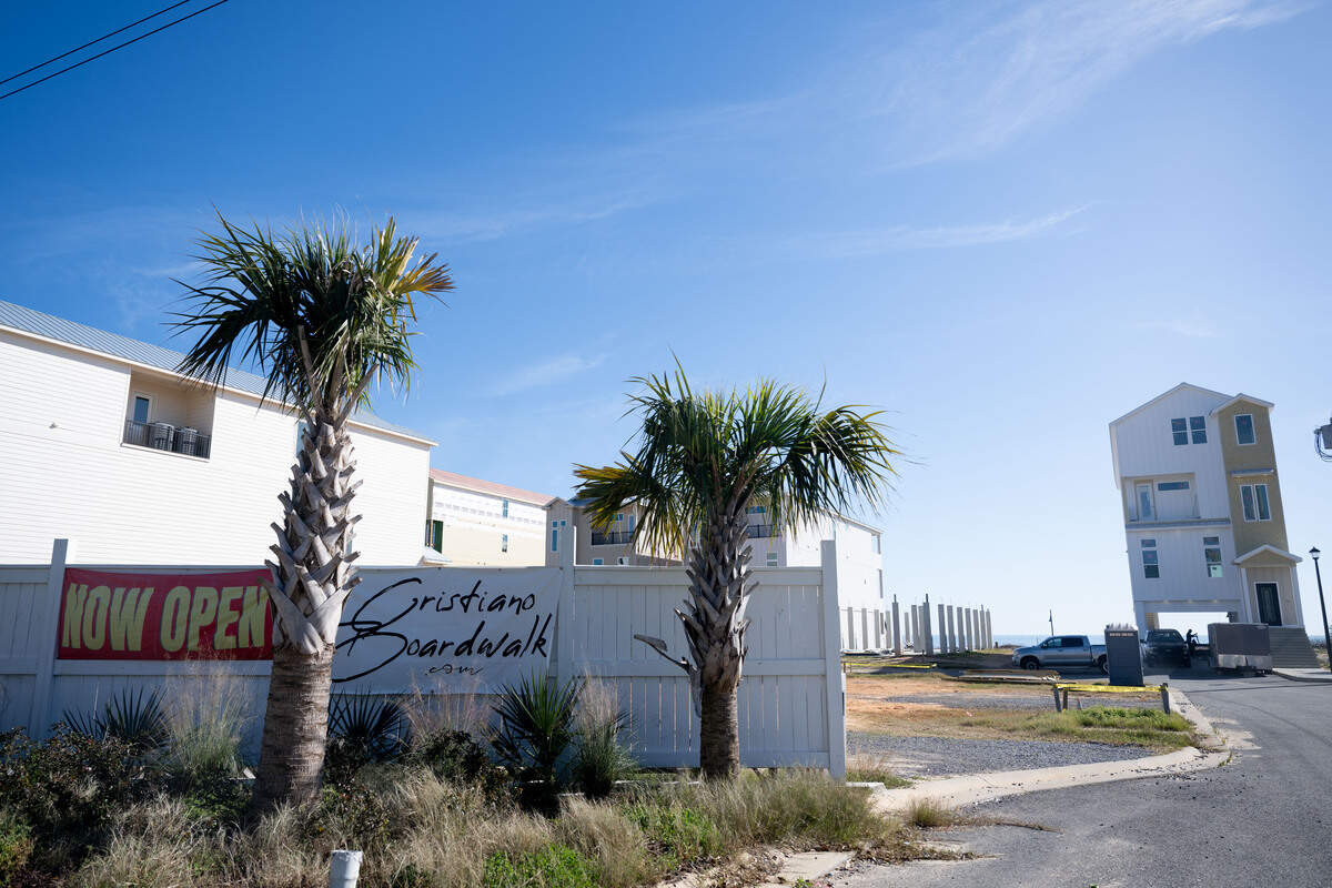 The entrance to the Cristiano Boardwalk subdivision on Beach Boulevard in Biloxi on Tuesday, Feb. 3, 2026.