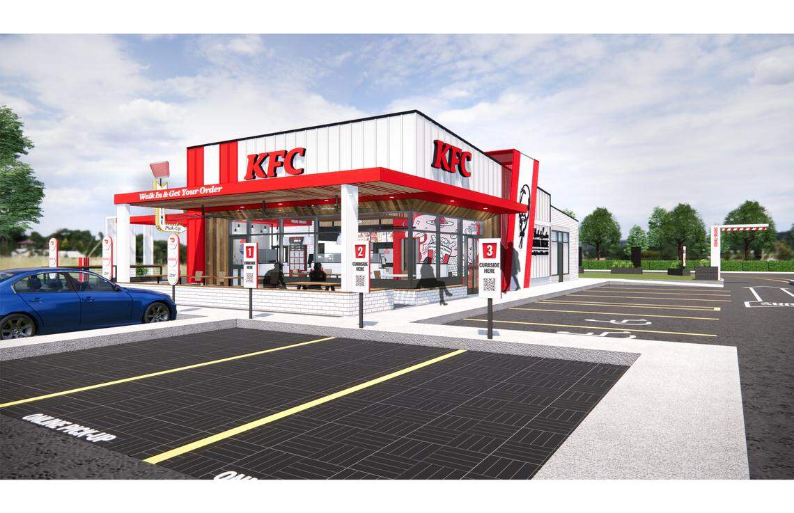 One of the next generation designs includes an outdoor area called the “Colonel’s Porch” where customers can dine al fresco.