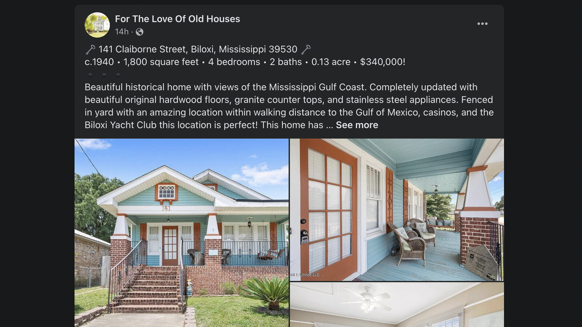 This historic turquoise house for sale in Biloxi goes viral on Facebook. Here’s why.
