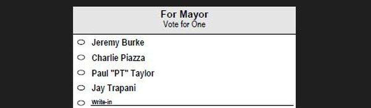 Republican candidates for mayor in Waveland’s Oct. 4 primary election