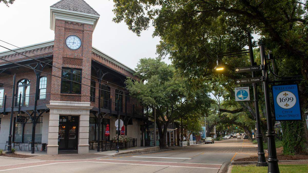 Downtown Ocean Springs on Wednesday, Aug. 28, 2024.