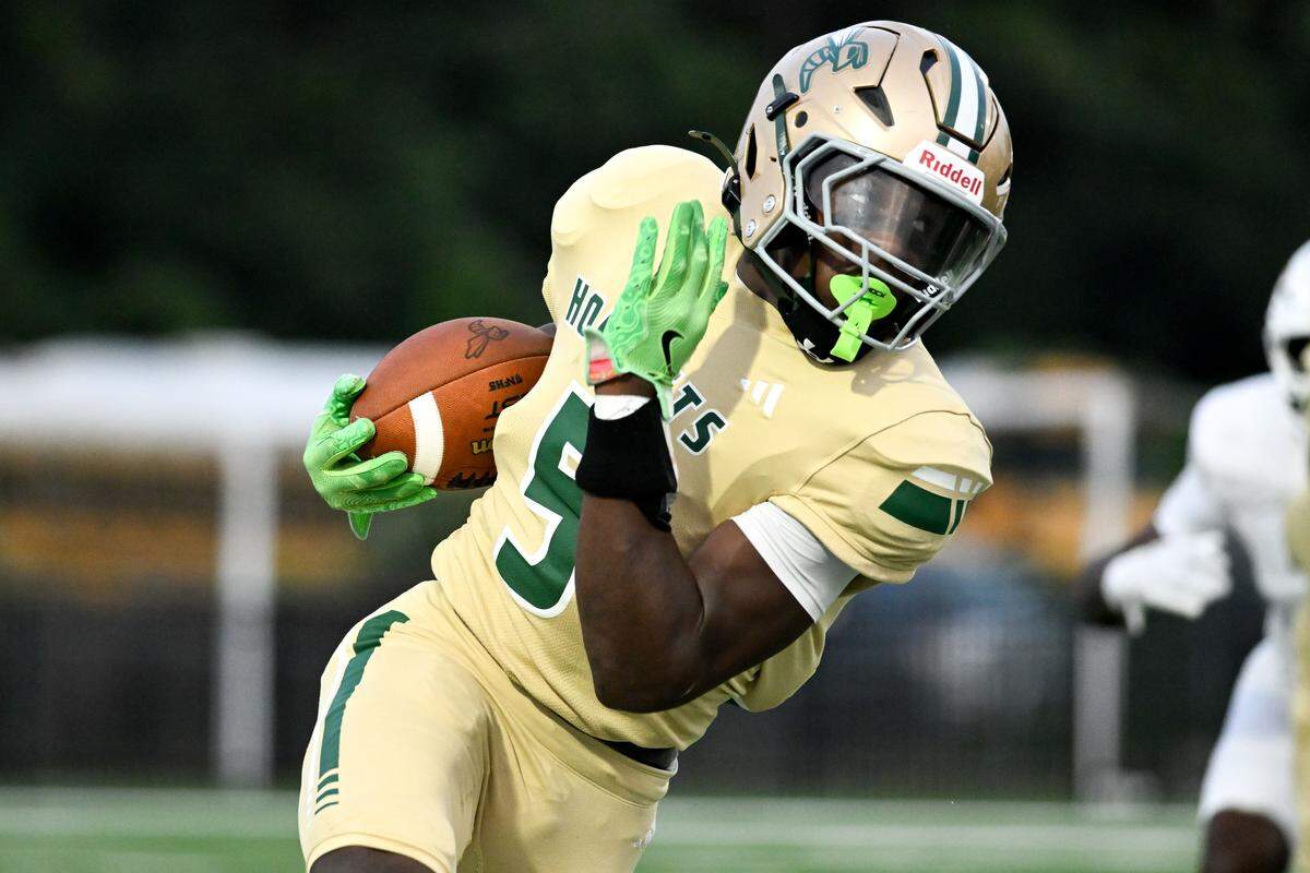 Poplarville’s Tylan Keys (5) ran for more than 3,000 yards during the 2025 season.