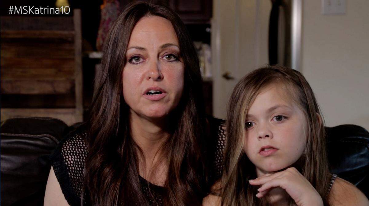 /MCCLATCHY NEWSPAPERS Lisa Robertson talks about giving birth to her daughter, Sophia Marble, during Hurricane Katrina.