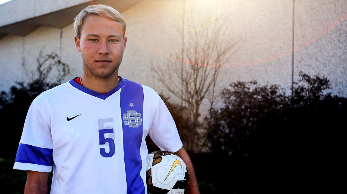 AMANDA McCOY/SUN HERALD 
 Sun Herald All-South Mississippi Boys Soccer Team Player of the Year Steven Gallagher