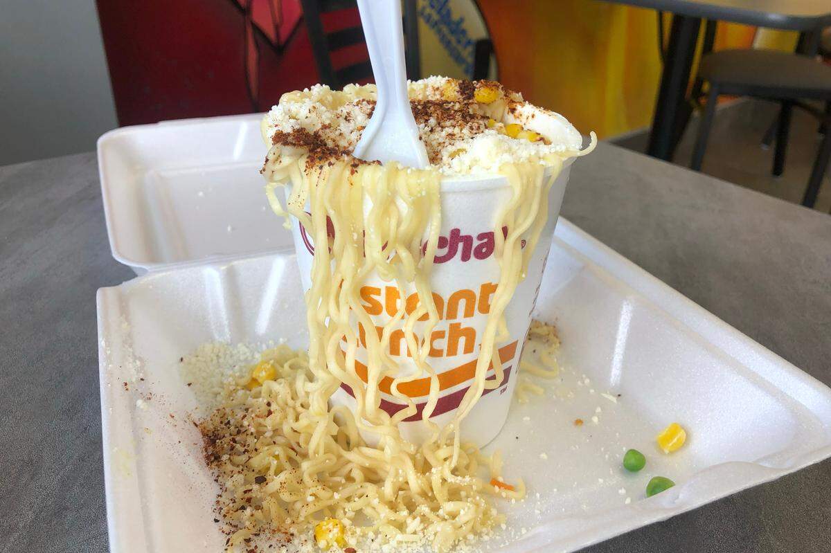 A ramen based dish at Heladeria La Fescura in Pascagoula on Wednesday, June 29, 2023.