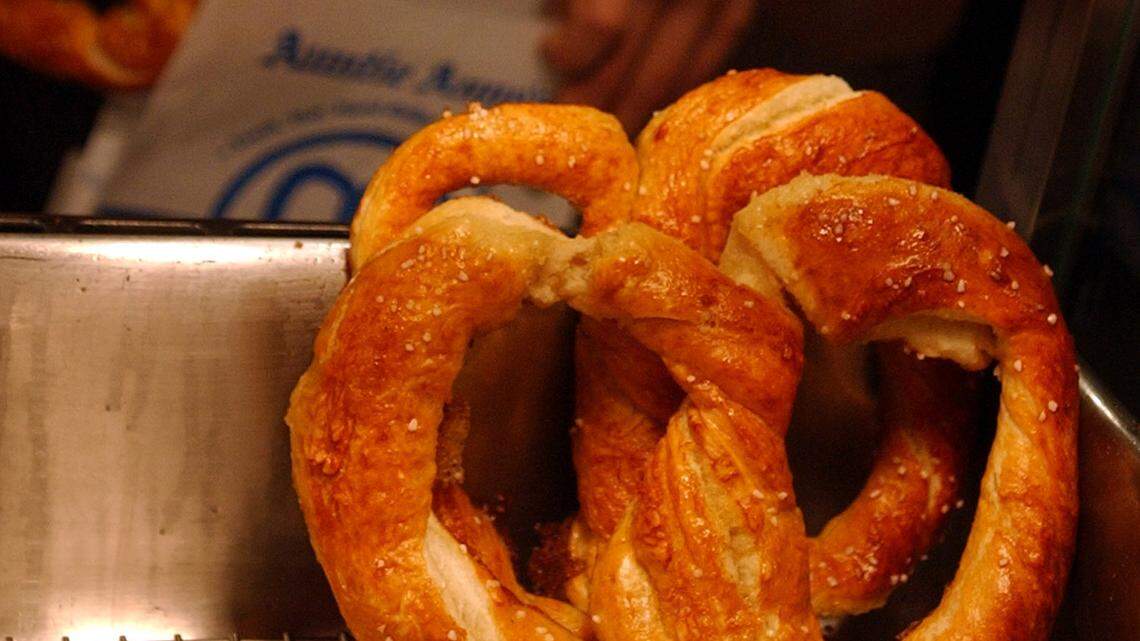 Pretzel lovers can redeem a freebie at Auntie Anne’s on April 26 if they’re rewards members.