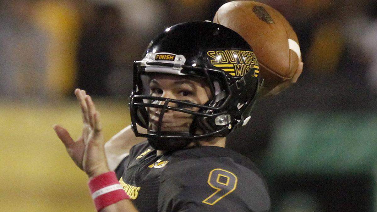 TIM ISBELL/SUN HERALDSouthern Miss quarterback Nick Mullens had his worst game against Marshall.