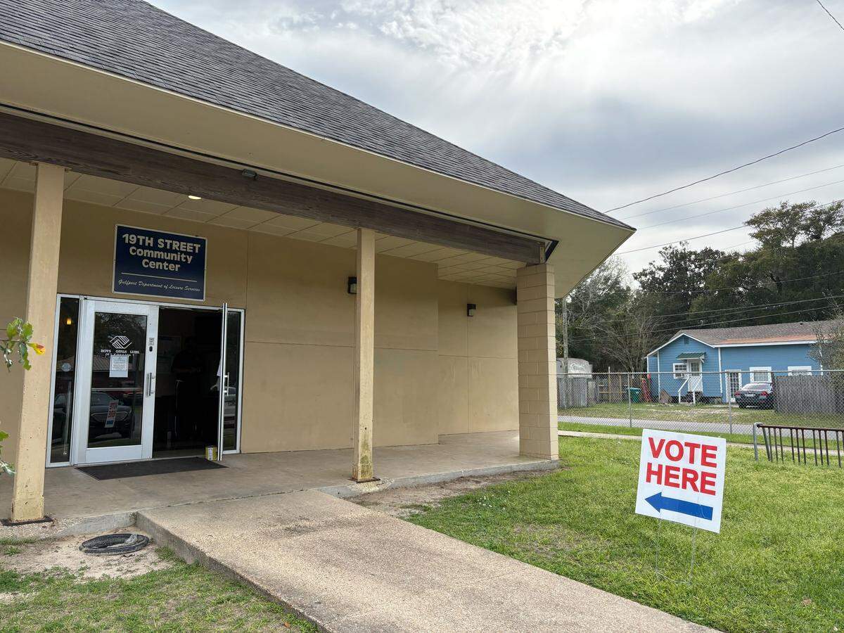 There were few voters during the day Tuesday at the 19th St. Community Center in Gulfport.