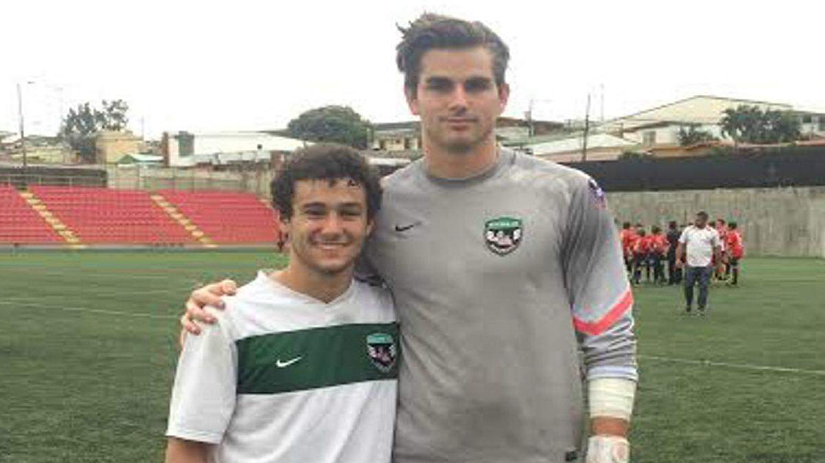 COURTESY JANICE DRIMMER 
 Gulfport's Jeff Bruni Jr., left, and St. Stanislaus' Owen Betz recently played in Costa Rica with the Olympic Development Program's Region 3 team.