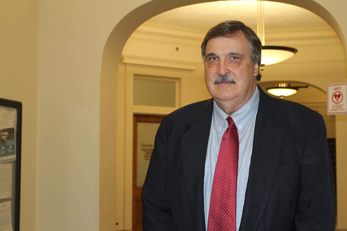 Stone County Clerk Jeffrey O’Neal leaves court after the state auditor’s case against him was dismissed when he filed an annual financial report long overdue and agreed to file his most recent overdue report by July 8. O’Neal’s attorney says his client has hired a professional accounting fiim to help him with future reports so that they are not late.