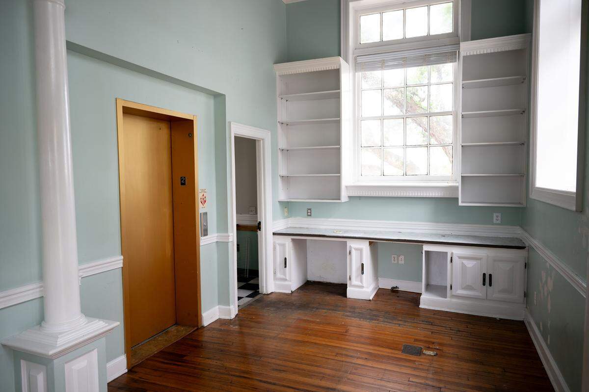 The unrenovated interior of the Biloxi Yacht Club in downtown Biloxi.