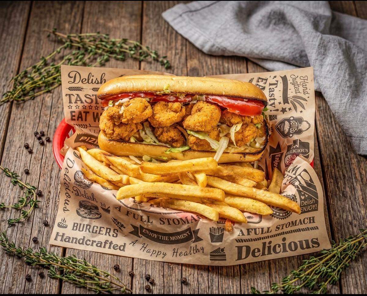 Shrimp po’boys, fries and all the sandwiches and specialties are prepared to order at Chicago 6ix in Ocean Springs.