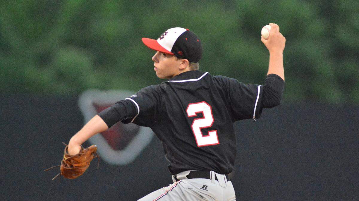 MATT BUSH/PineBeltSports.com 
 Harrison Central right-hander Brett Hughes pitched in game three at Petal Monday night.
