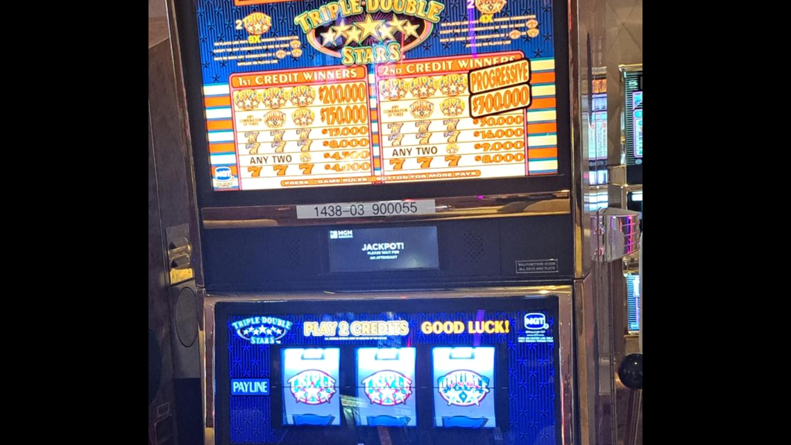 Double jackpots hit a few days apart at the same South MS casino, on the same machine