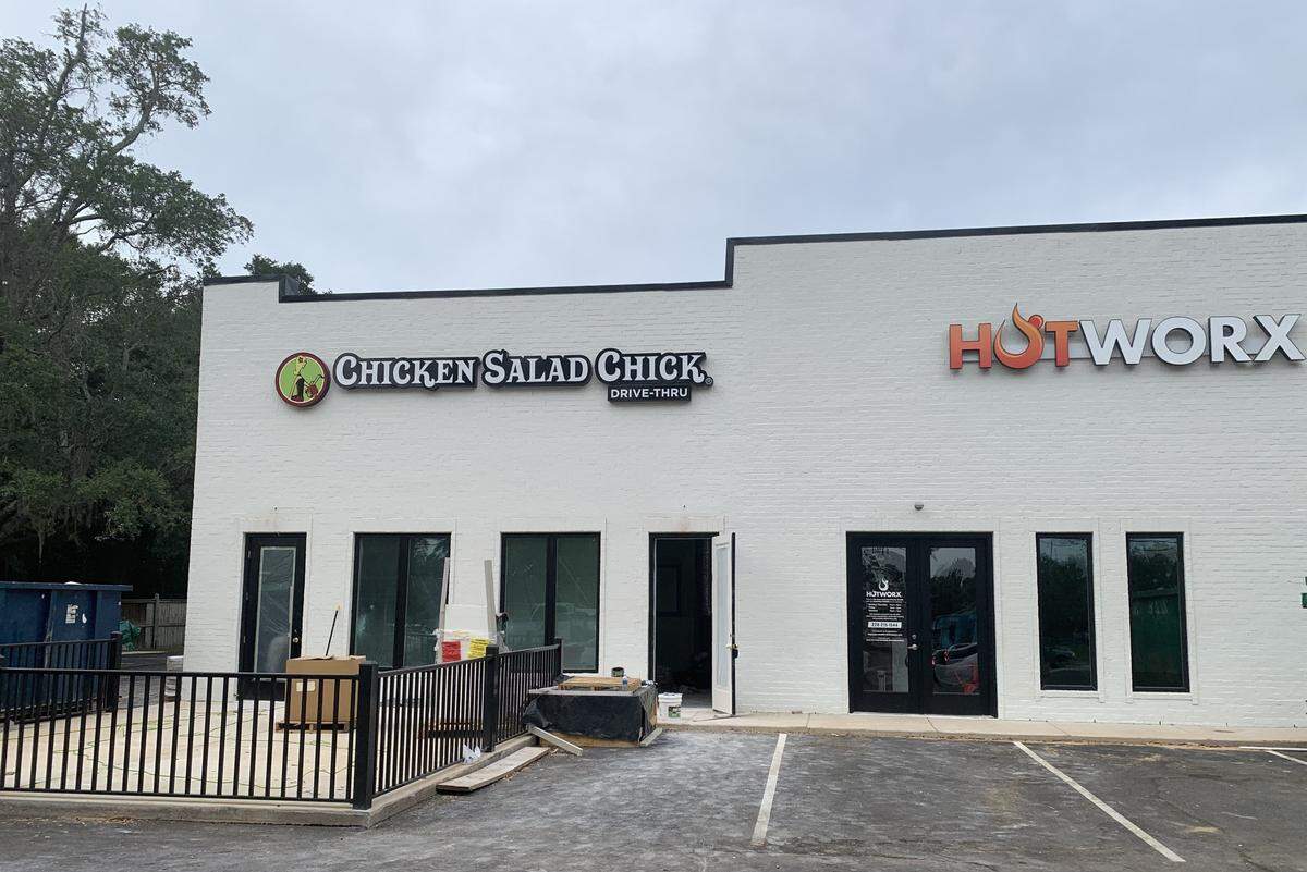 Chicken Salad Chick will anchor a new shopping center in Ocean Springs. The restaurant will have a drive-thru and an outdoor seating area.