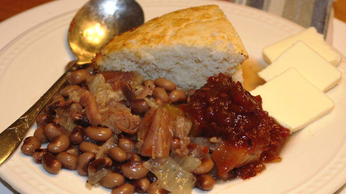 JULIAN BRUNT/SPECIAL TO THE SUN HERALDCornbread and black-eyed peas are a traditional pairing.