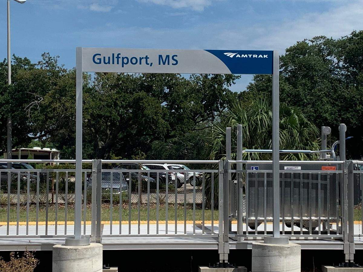 The Amtrak boarding platform is ready in Gulfport and the other three cities in South Mississippi where passenger trains will stop starting in 2025.