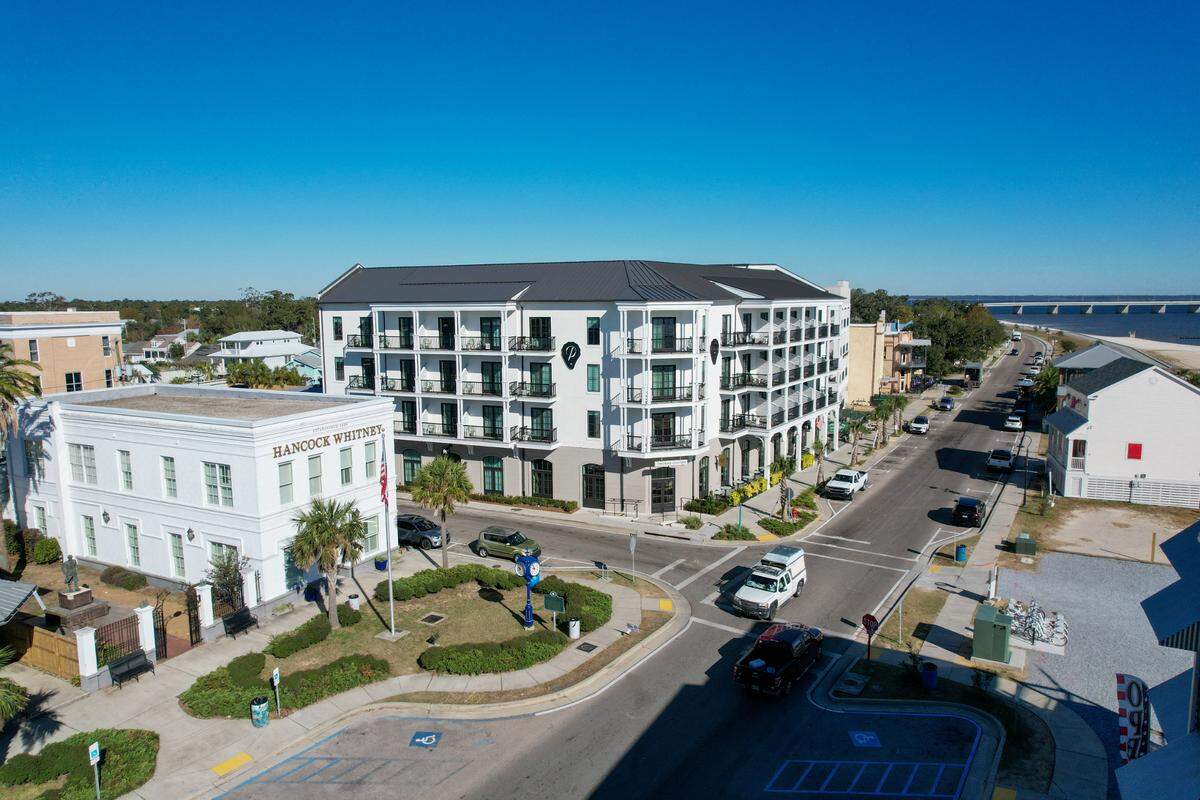 Downtown Bay St. Louis is a favorite place to visit and live, with its downtown waterfront and variety of restaurants and shopping. Parking can be at a premium.