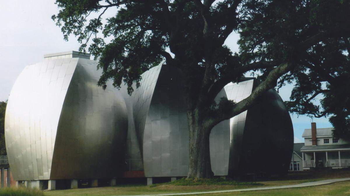 KAT BERGERON/SPECIAL TO THE SUN HERALDArt potter George Ohr, who died in the early 1900s, has a museum dedicated to him in hometown Biloxi. It was designed by acclaimed architect Frank Gehry, who admires Ohr's odd and whimsical clay shapes, both personally and in the museum's design.