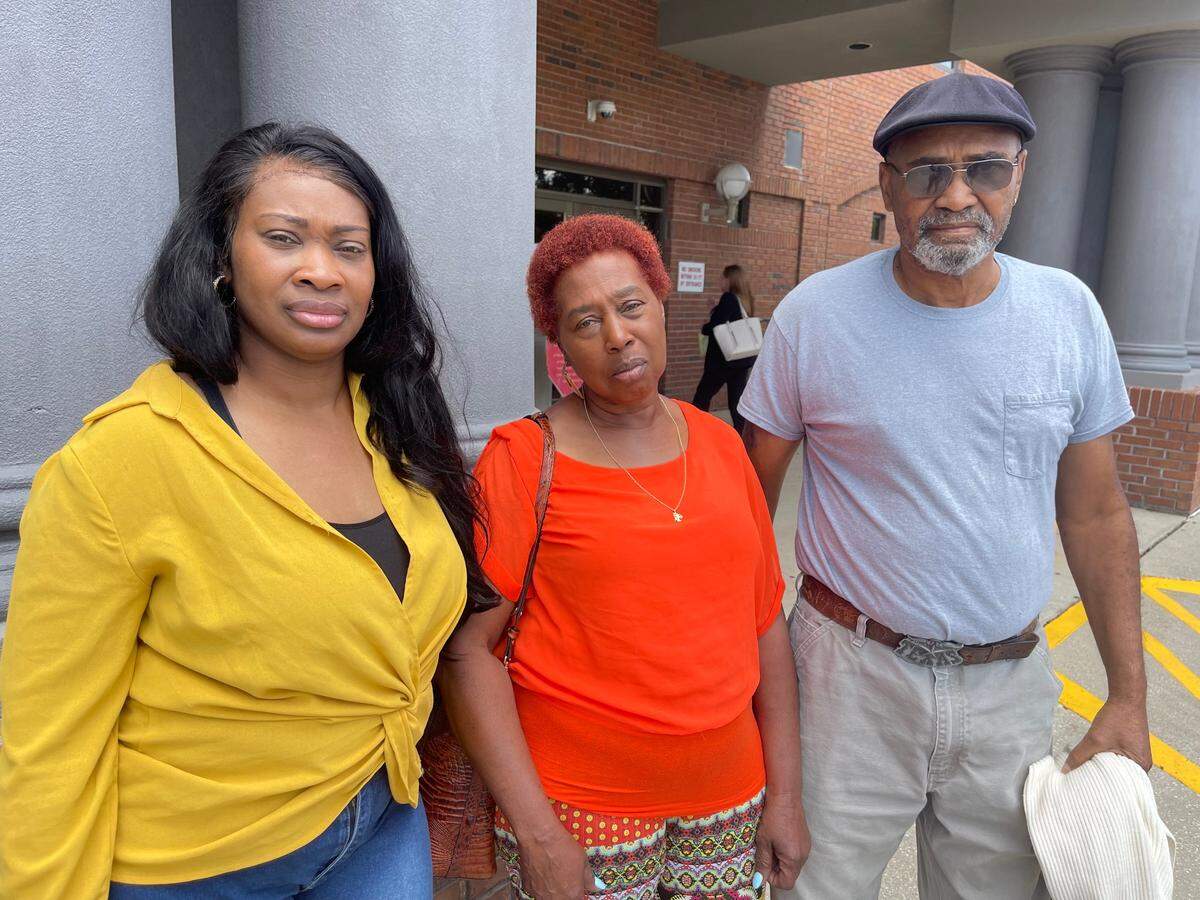 The mother and maternal grandparents of the young man shot dead at The Scratch Kitchen, 19-year-old Chayse Harmon, attended a hearing Friday about whether to close the Ocean Springs business. From right are mom Kimberly Harmon and her parents, Lena and Michael Harmon Sr., all of Moss Point.