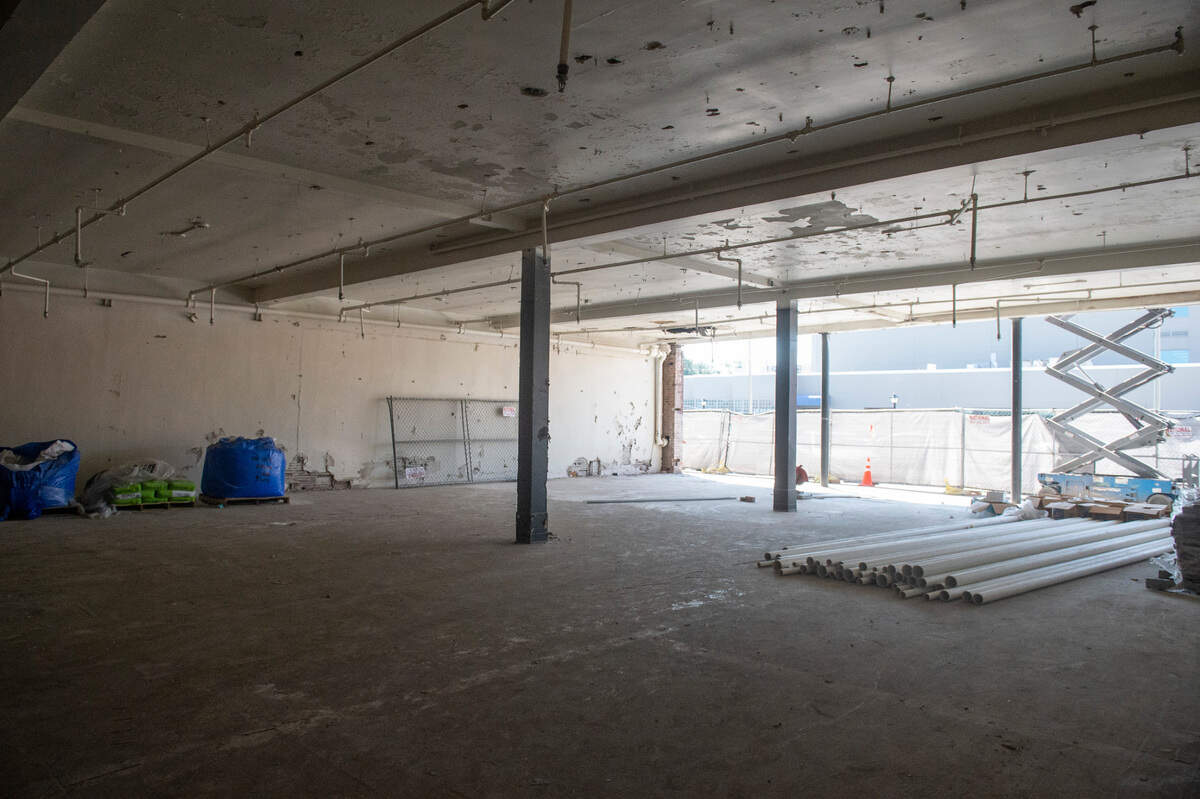Work continues on the Barq Building, which is being restored as a mixed-use development in downtown Biloxi.