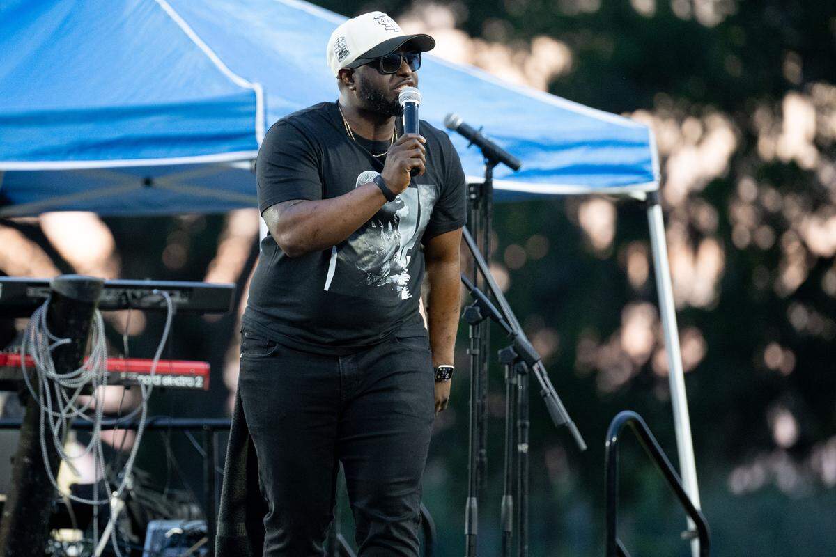 James “Jay 3” McGhee performs the opening act Tuesday.